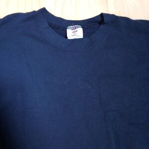 Vintage Jerzees Blank Crewneck Sweatshirt Navy Blue